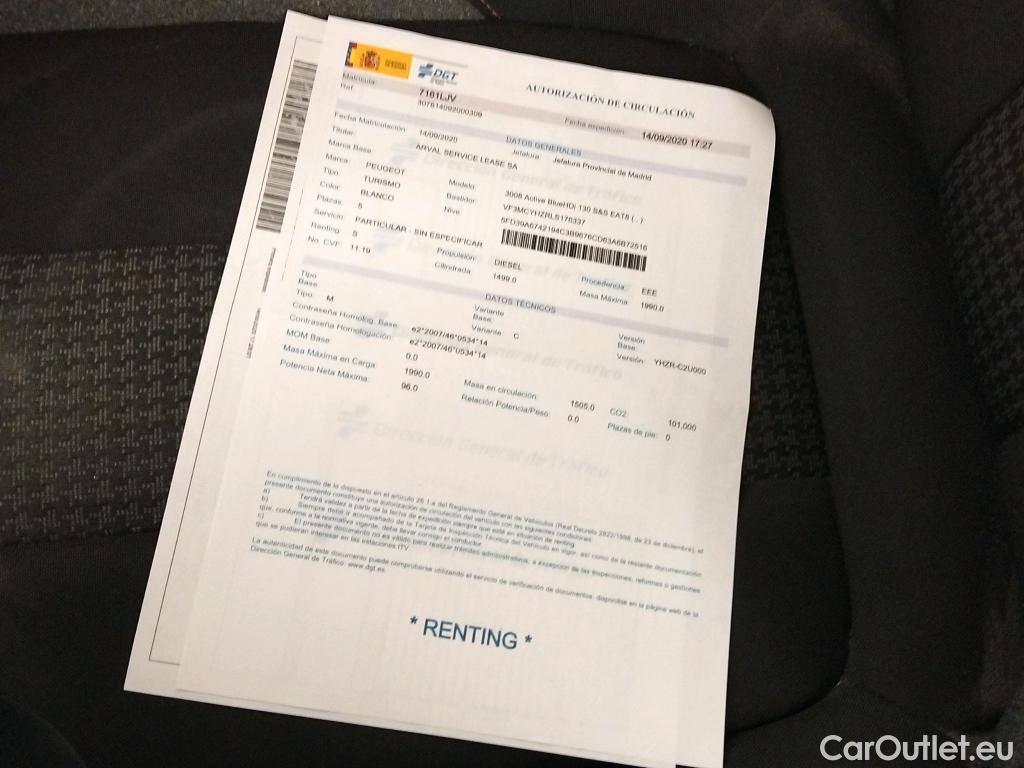  Peugeot  3008 PEUGEOT  / 2016 / 5P / todoterreno 1.5 BlueHDi 96kW (130CV) S&S Active EAT8 #19
