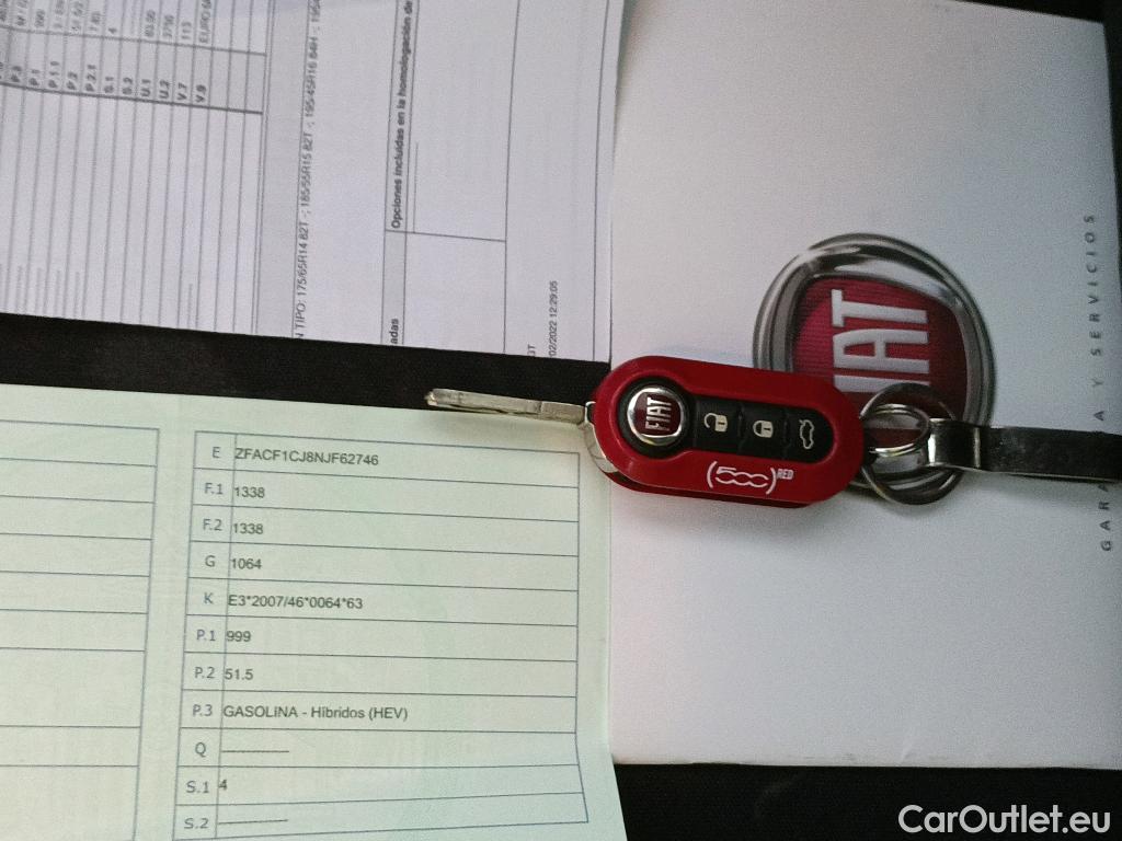  Fiat  500  Red 1.0 70CV MT6 E6d #2