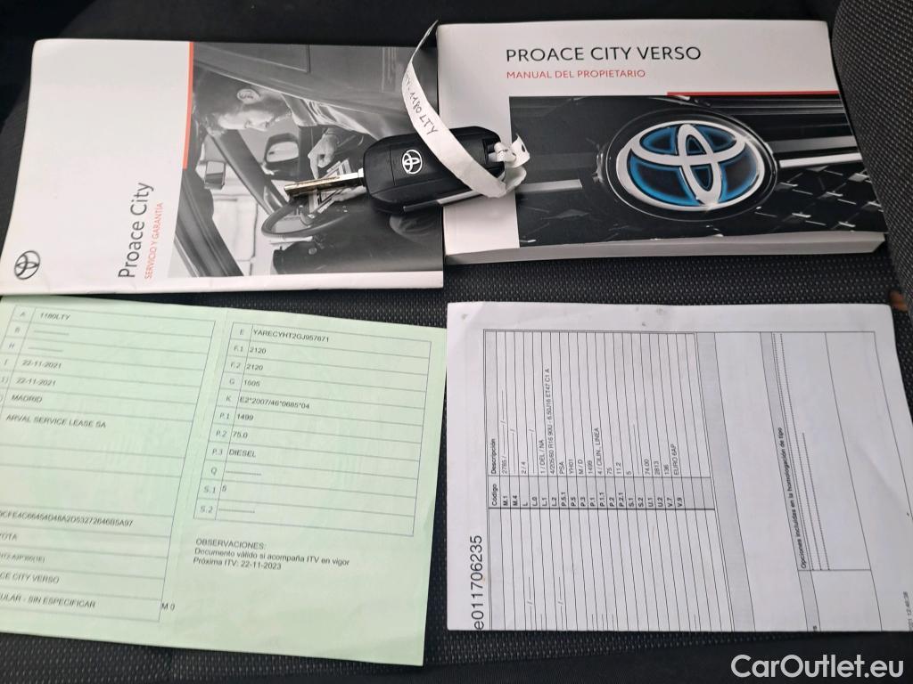  Toyota  Proace TOYOTA  CITY COMBI 1.5D 75kW (100CV) GX L1 #5
