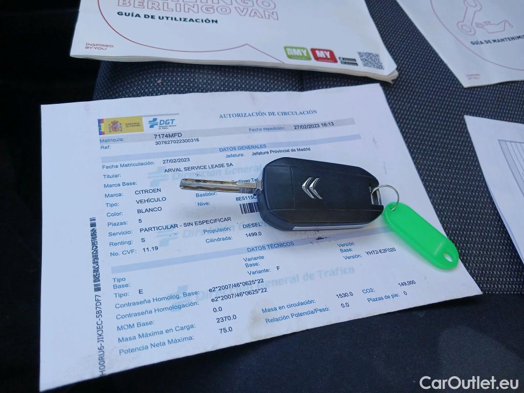  Citroen  Berlingo CITROEN  / 2018 / 4P / combi Talla M BlueHDi 100 S&S LIVE PACK BUSINE #2