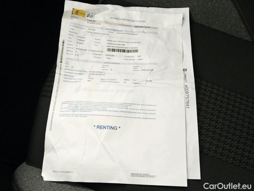  Peugeot  5008 PEUGEOT  / 2020 / 5P / todoterreno 1.2 PureTech 96KW S&S Active Pack EAT8 #9