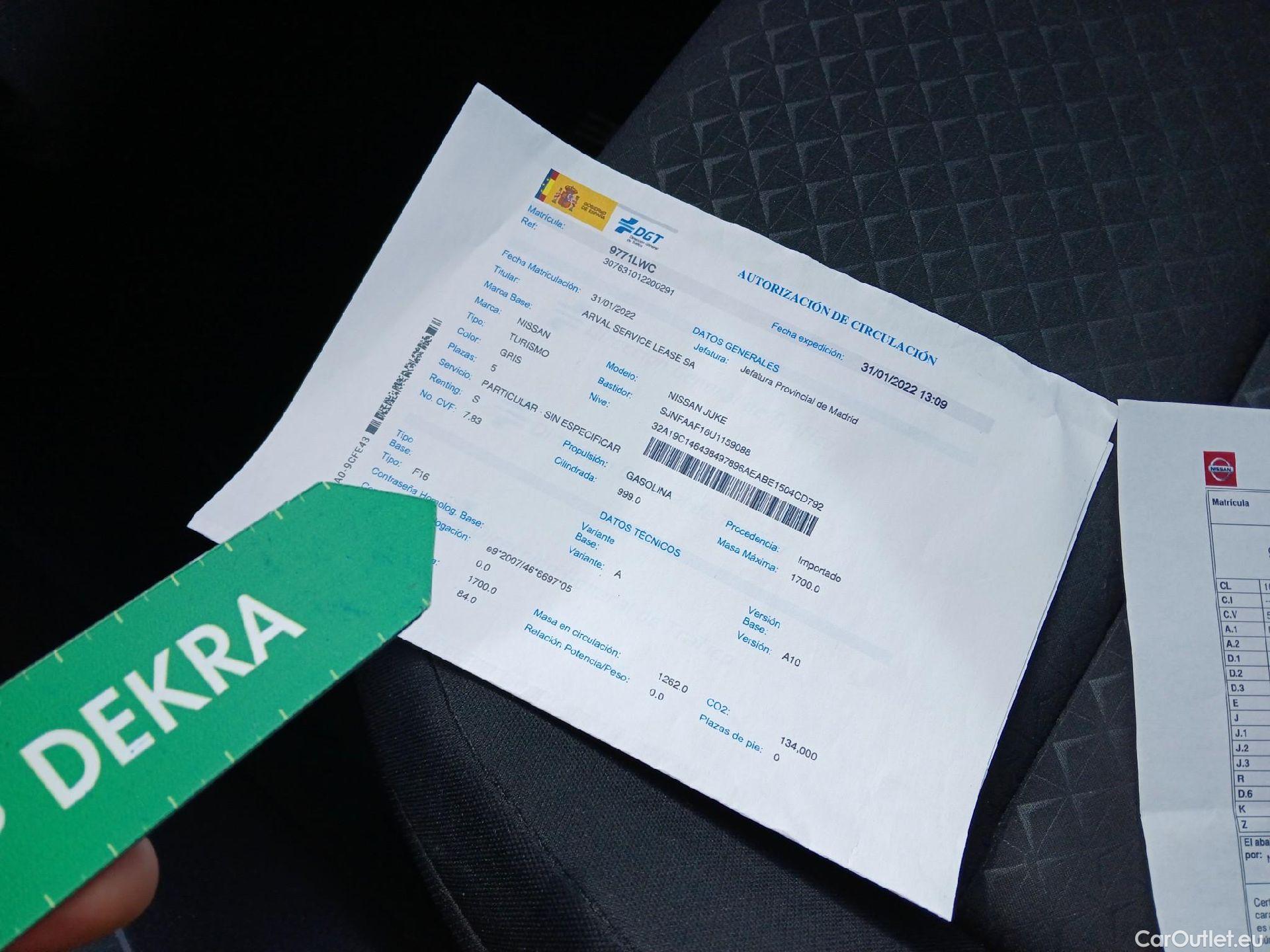  Nissan  Juke NISSAN  / 2019 / 5P / crossover DIG-T 84 kW (114 CV) 6M/T Acenta #1