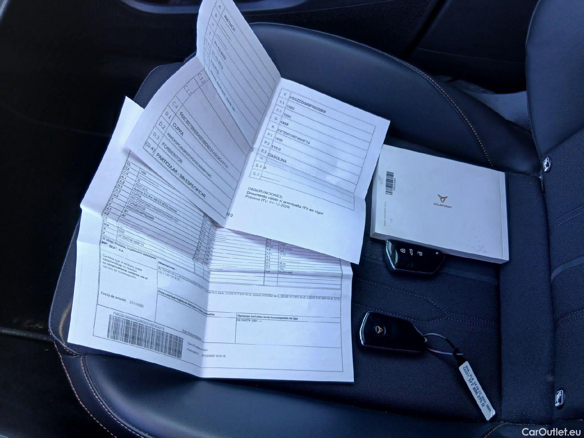  Cupra  Formentor CUPRA  / 2020 / 5P / todoterreno 1.5 TSI 110kW (150 CV) DSG (AC2) #1