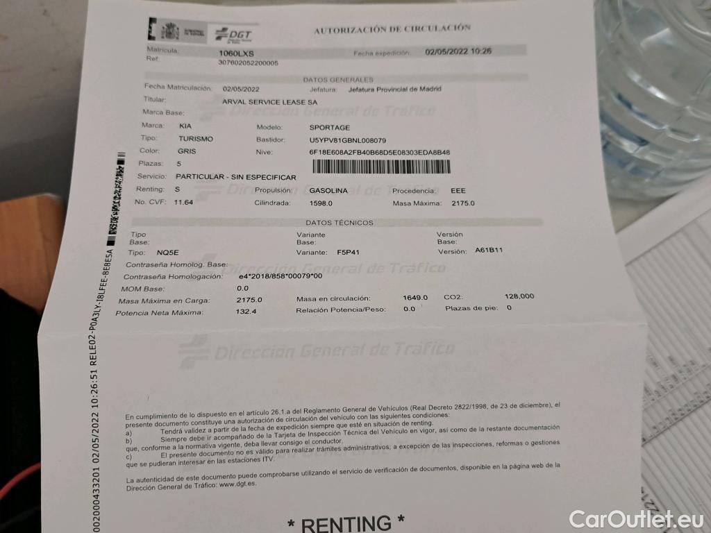  KIA  Sportage KIA  / 2022 / 5P / todoterreno 1.6 T-GDi HEV 171kW (230CV) Drive 4X2 #7