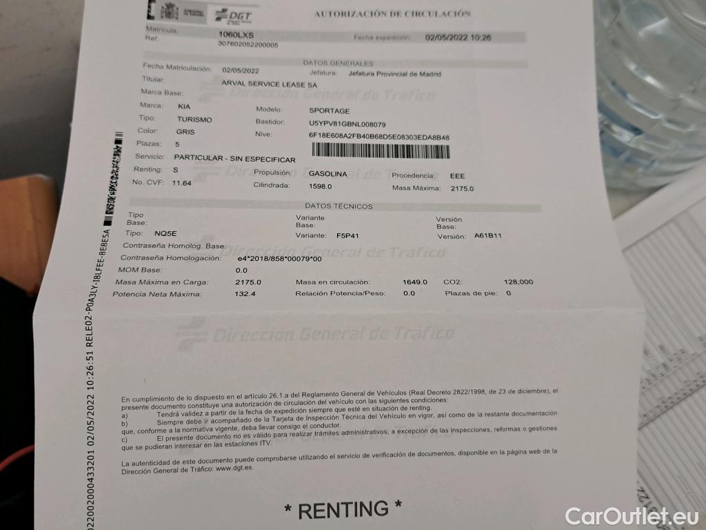  KIA  Sportage KIA  / 2022 / 5P / todoterreno 1.6 T-GDi HEV 171kW (230CV) Drive 4X2 #6