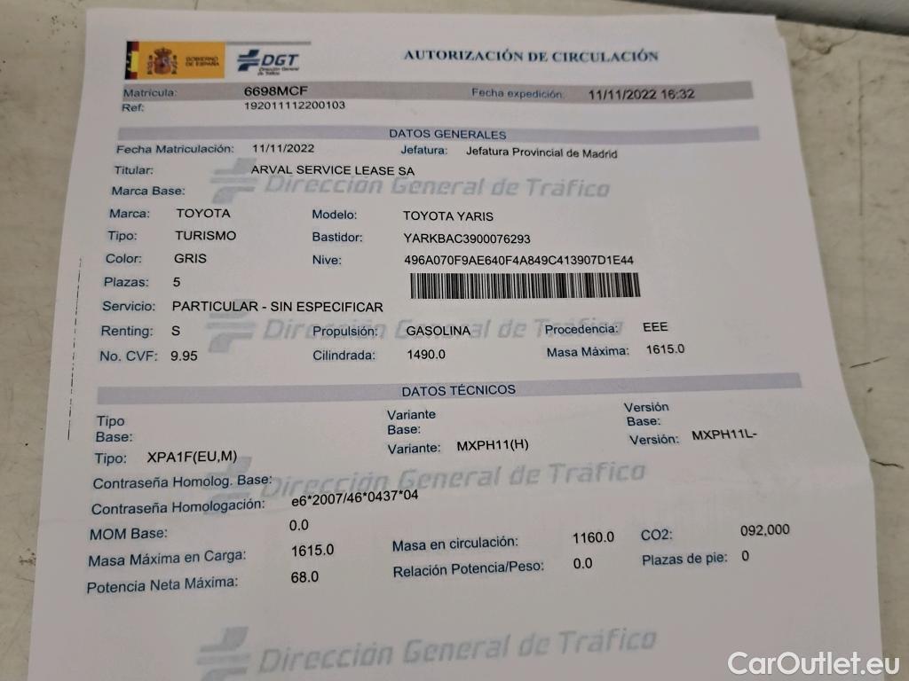  Toyota  Yaris TOYOTA  / 2020 / 5P / berlina con portón 1.5 120H Active Tech #14