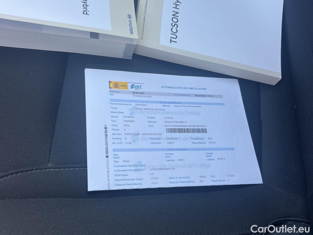  Hyundai  Tucson HYUNDAI  / 2020 / 5P / todoterreno 1.6 TGDI 169kW (230CV) HEV Maxx Auto #15