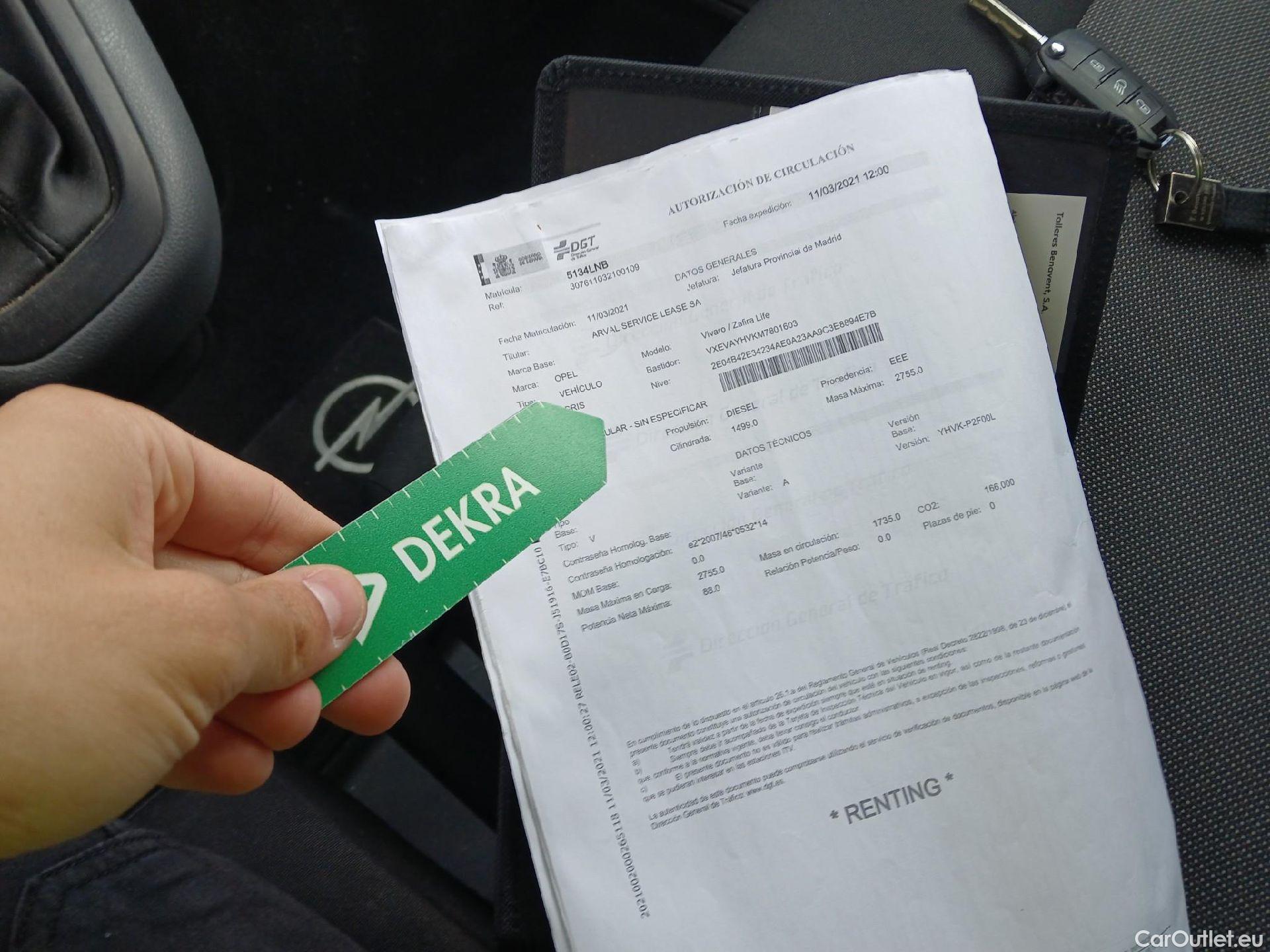  Opel  Vivaro OPEL  / 2019 / 4P / combi 1.5 Diésel 88kW (120CV) M Std Express #5