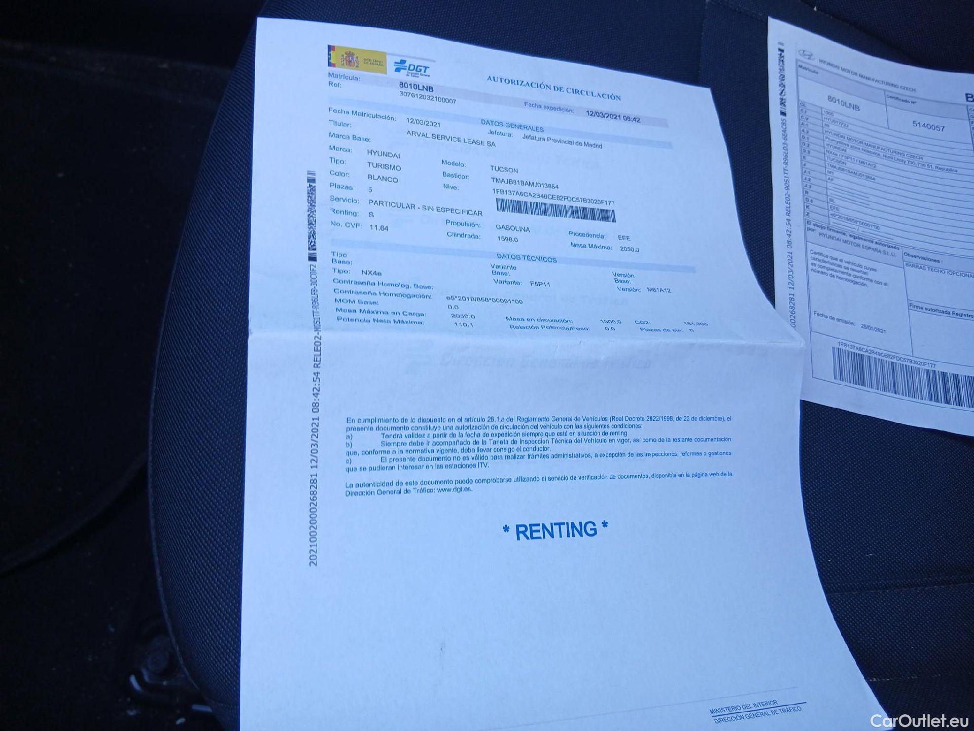  Hyundai  Tucson HYUNDAI  / 2020 / 5P / todoterreno 1.6 TGDI 110kW (150CV) Klass #8