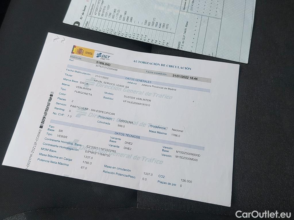  Land Rover  Discovery DACIA Duster / 2018 / 5P / furgón derivado de turismo Essential TCE 74kW(100CV) ECO-G 4X2 (furgón) #24