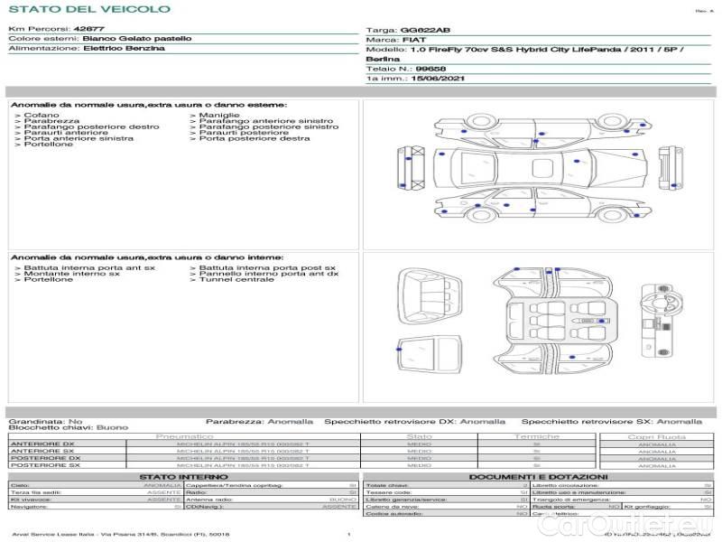  Fiat  Panda FIAT  / 2011 / 5P / BERLINA 1.0 FIREFLY 70CV SeS HYBRID CITY LIFE #21