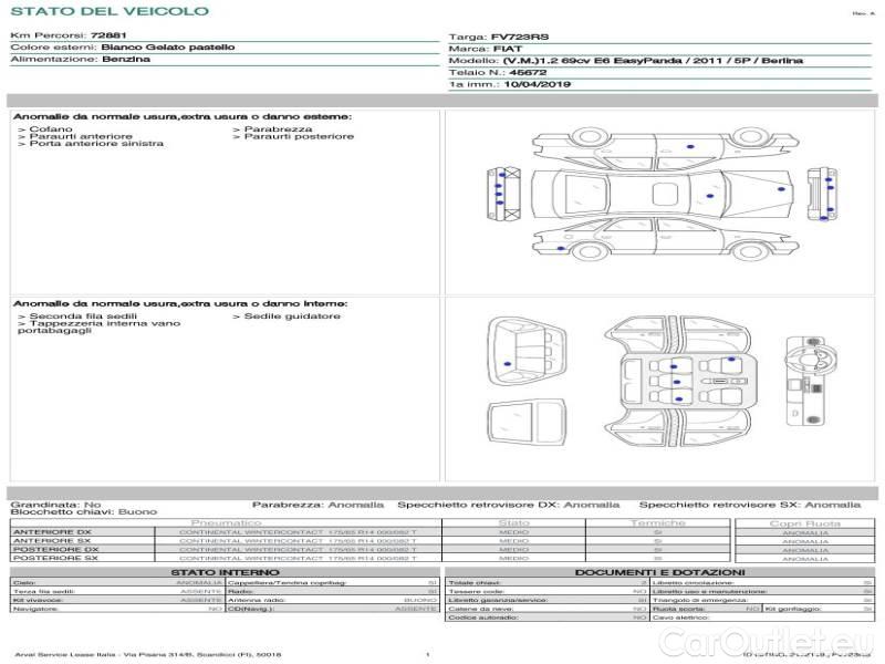  Fiat  Panda FIAT  / 2011 / 5P / BERLINA 1.2 69CV E6 EASY #21