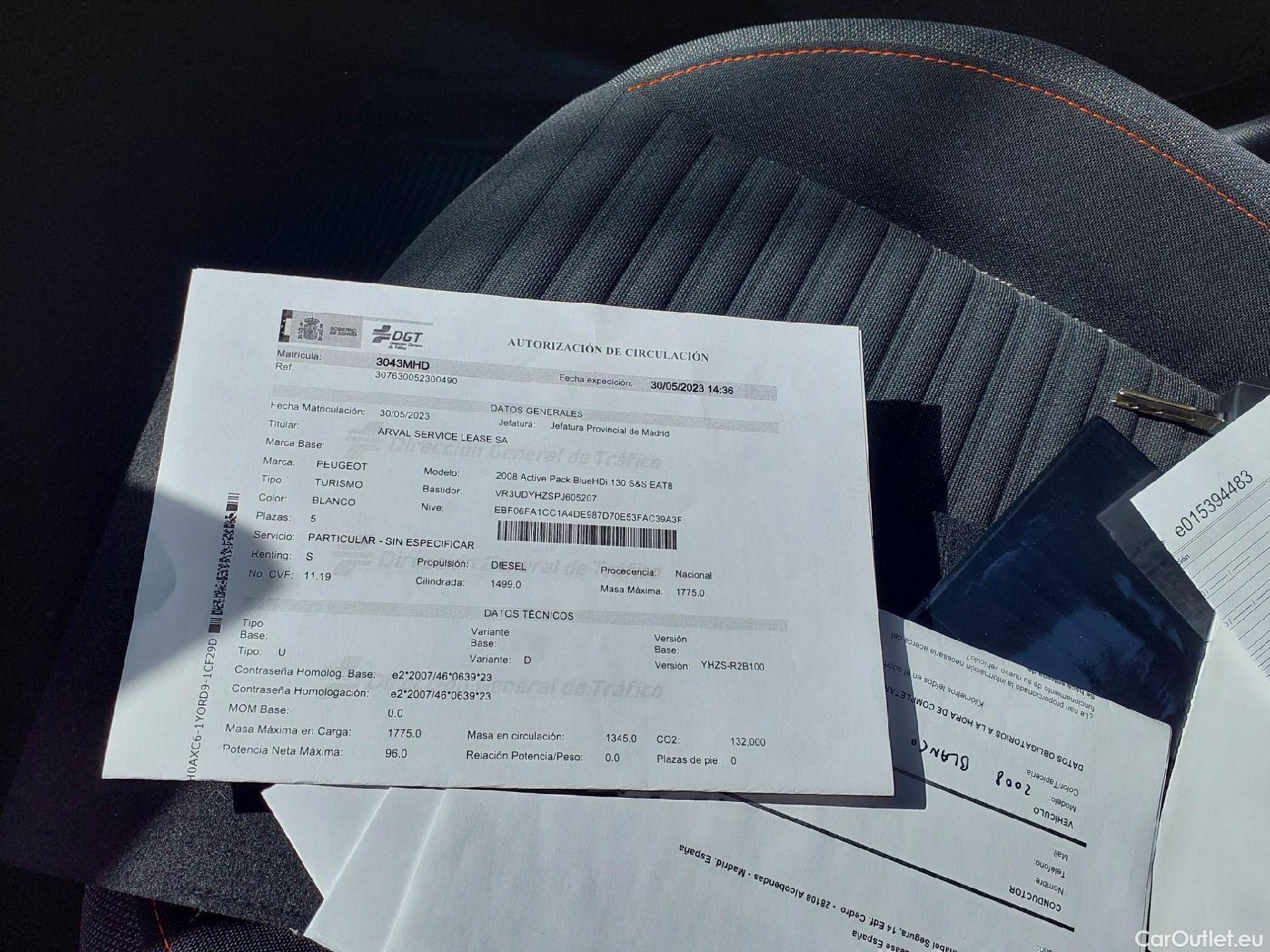  Peugeot  2008  Active Pack 1.5 HDi 130CV AT8 E6d #3