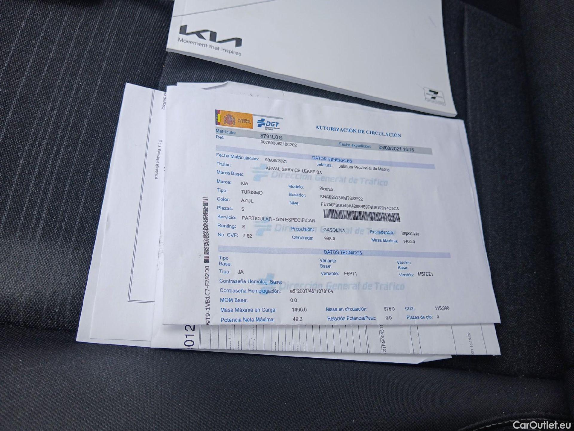  KIA  Picanto  Concept 1.0 65CV MT5 E6d #1