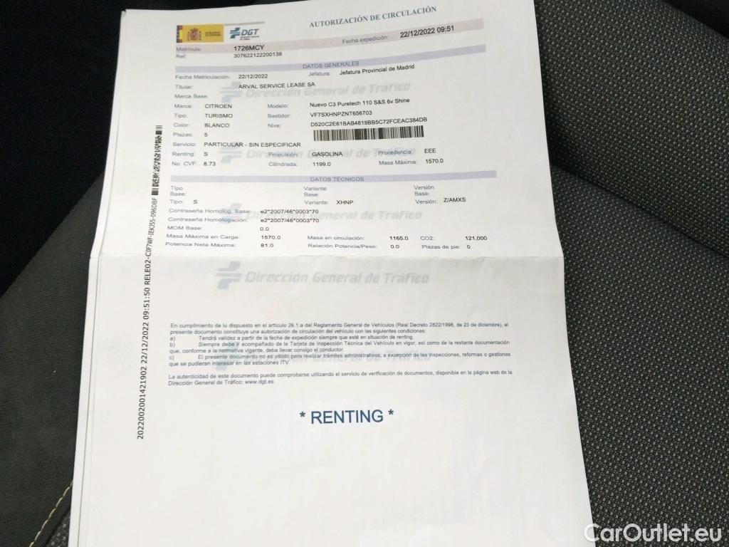  Citroen  C3 CITROEN  / 2020 / 5P / berlina con portón PureTech 81KW (110CV) S&S SHINE #7