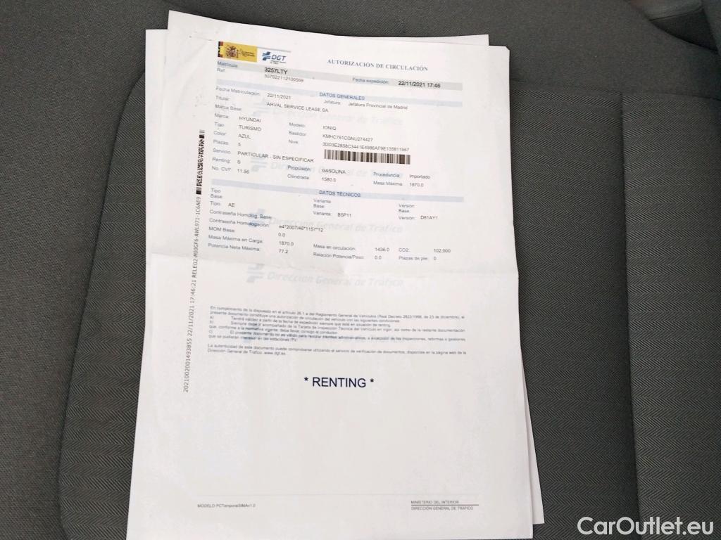  Hyundai   Ioniq HYUNDAI / 2019 / 5P / berlina con portón 1.6 GDI HEV Klass DCT #13
