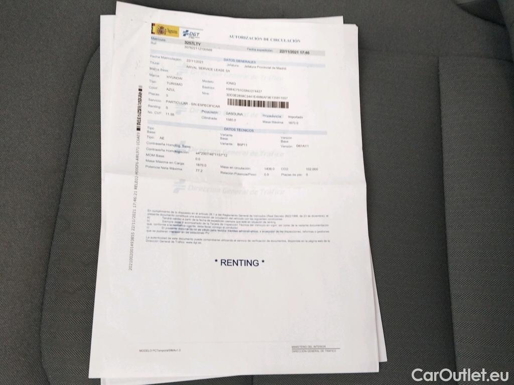  Hyundai   Ioniq HYUNDAI / 2019 / 5P / berlina con portón 1.6 GDI HEV Klass DCT #14