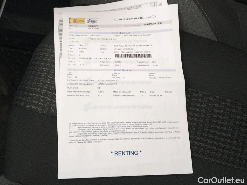  Peugeot  3008 PEUGEOT  / 2016 / 5P / todoterreno 1.5L BlueHDi 96kW (130CV) S&S Active (AC) #31