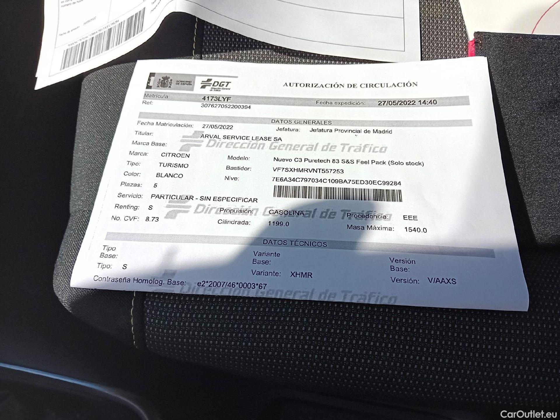  Citroen  C3 CITROEN  / 2020 / 5P / berlina con portón PureTech 60KW (83CV) Feel Pack #1