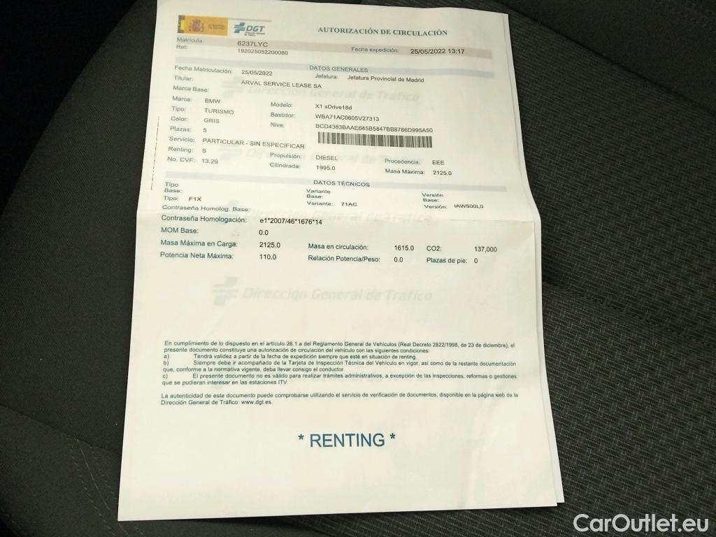  Bmw  X1 BMW  / 2019 / 5P / todoterreno sDrive18dA Corporate #16
