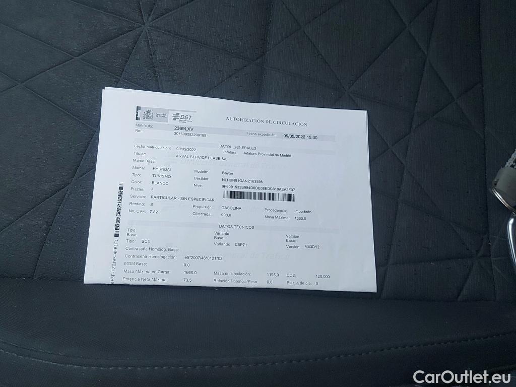  Hyundai  Bayon HYUNDAI  / 2021 / 5P / todoterreno 1.0 TGDI 74kW (100CV) 48V Maxx #11