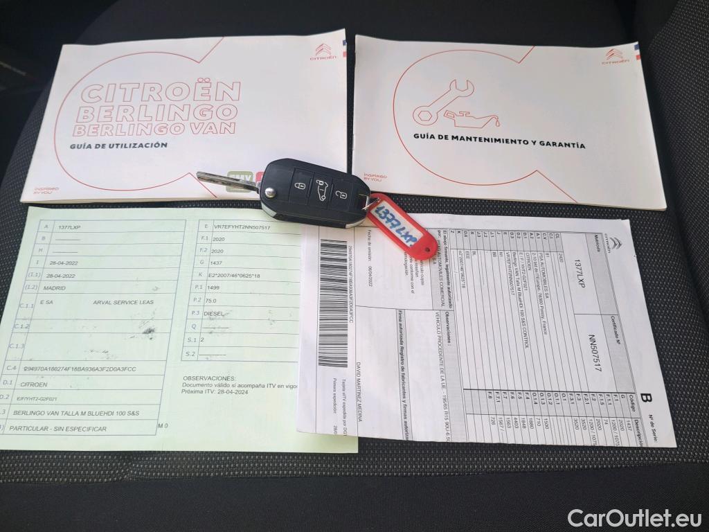  Citroen  Berlingo CITROEN  / 2018 / 3P / furgón derivado de turismo Talla M BlueHDi 100 CONTROL #1