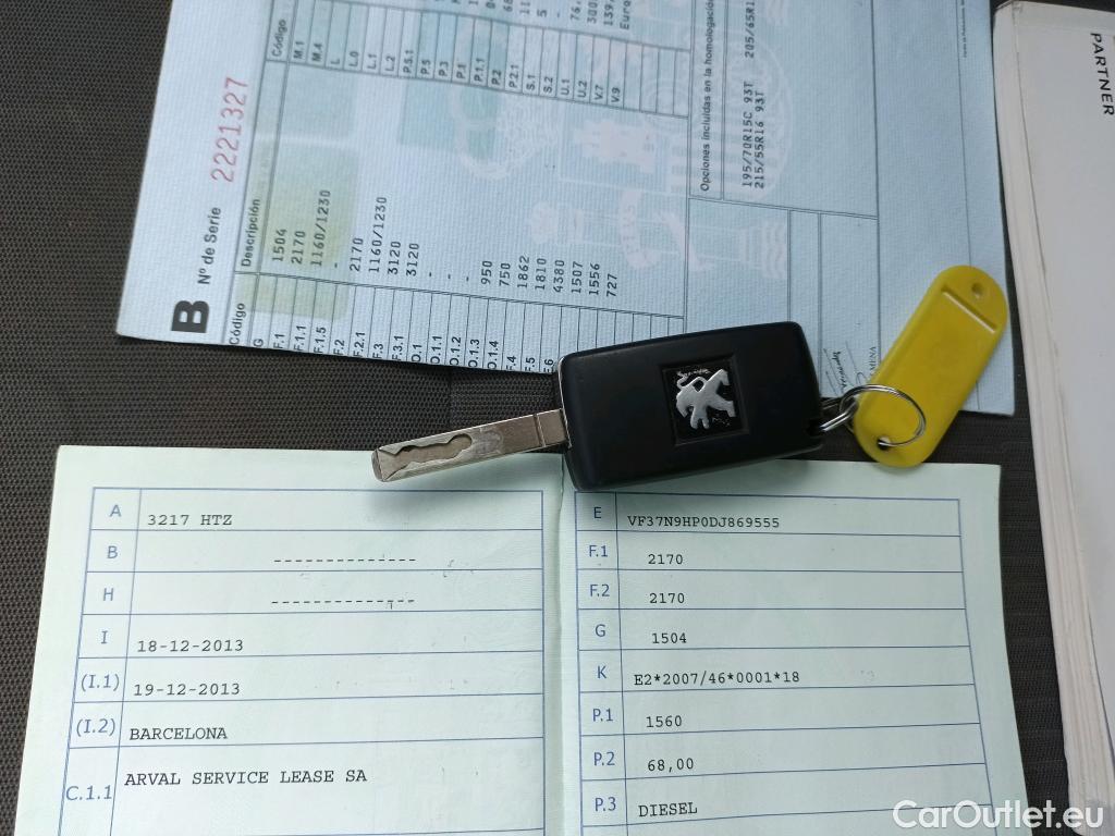  Peugeot  Partner PEUGEOT  VU 4p 2G combi TEPEE Access 1.6 HDi 92 (N1) #9