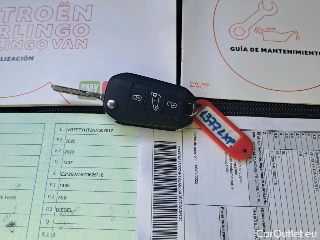  Citroen  Berlingo CITROEN  / 2018 / 3P / furgón derivado de turismo Talla M BlueHDi 100 CONTROL #2