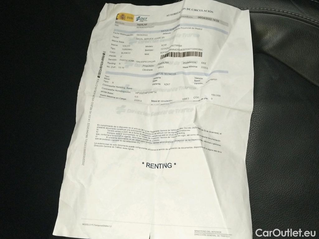  Volvo  XC 40 VOLVO XC40 / 2017 / 5P / todoterreno 2.0 B3 G Inscription Auto #12