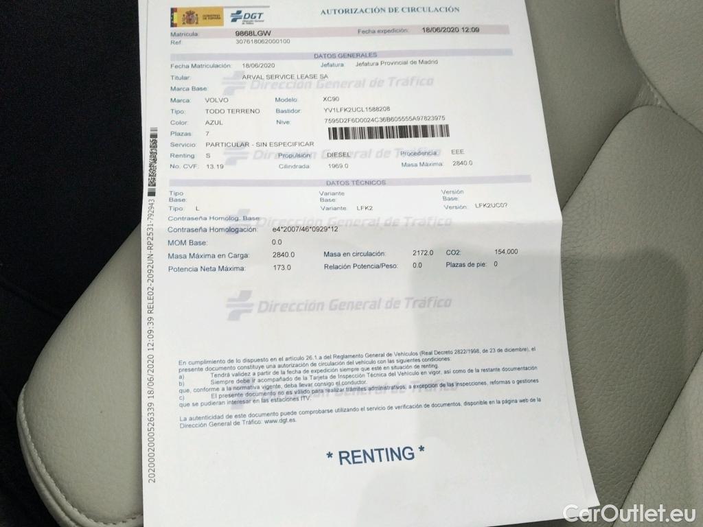  Volvo  XC90 VOLVO  / 2019 / 5P / todoterreno 2.0 B5 D AWD Business Plus Auto #3