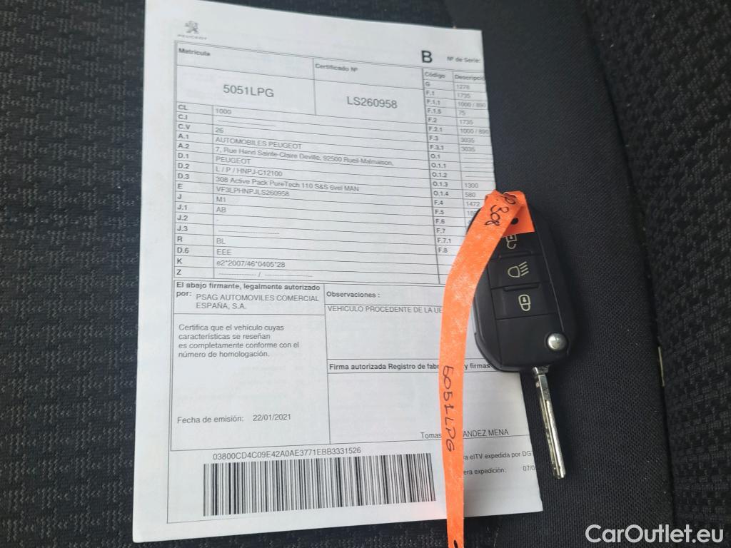  Peugeot  308 PEUGEOT  / 2017 / 5P / berlina con portón 5p Active Pack PureTech 110 S&S (AC) #25