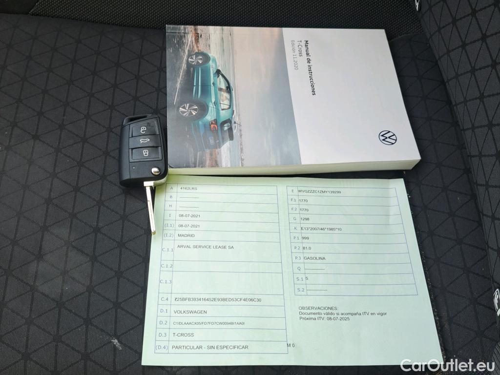  Volkswagen  T-CROSS VOLKSWAGEN  / 2018 / 5P / todoterreno Advance 1.0 TSI 81kW (110CV) DSG (AC) #1