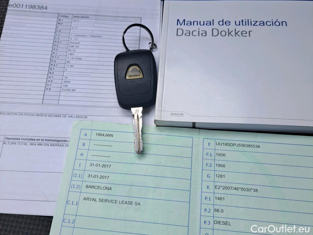  Dacia  Dokker DACIA  VU 4p 1G furgón derivado de Van Ambiance dCi 66kW (90CV) EU6 #4