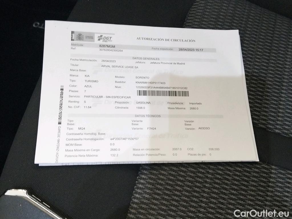  KIA  Sorento  Drive PHEV 4WD 1.6 T-GDI AT6 E6d #9