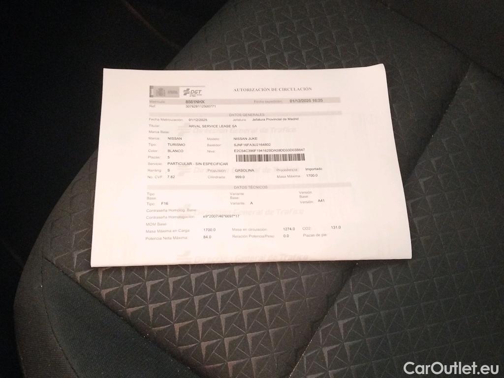  Nissan  Juke NISSAN  / 2019 / 5P / crossover DIG-T 84 kW (114 CV) 6M/T Acenta #4